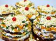 Гості будуть у захваті: Рецепт печінкових міні-тортиків зі смачними начинками