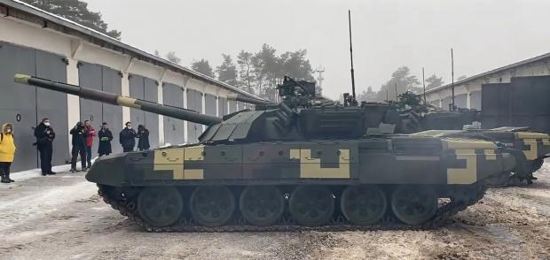 Т-72АМТ на ДП «Київський бронетанковий завод». Грудень 2021. Кадр з відео Іллі Пономаренко