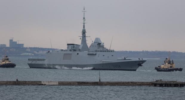 Фрегат Auvergne ВМС Франції прибуває в Одесу / Фото: прес-служба ВМС України