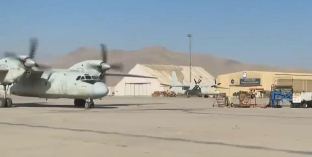 Відновлений Ан-32 в Афганістані. Грудень 2021. Стоп-кадр з відео