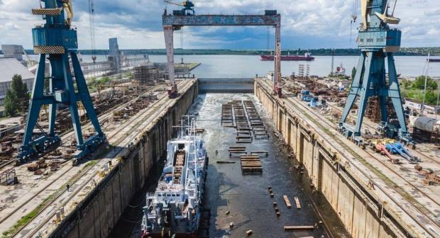 Сухий док "Океану" – один з найбільших в Європі / Фото: прес-служба Суднобудівного заводу "Океан"