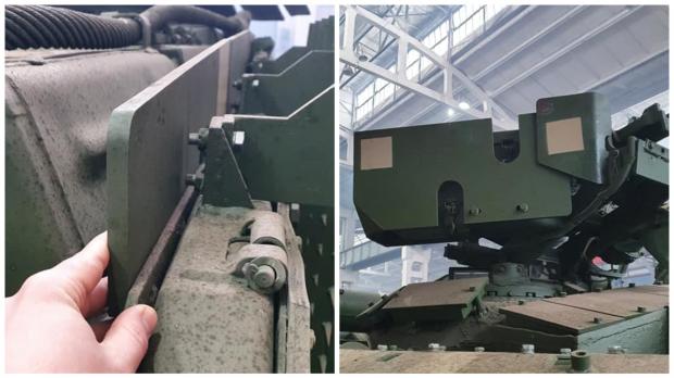 Захисні пластини на танку Т-64БВ. Фото: Мартін Брест 