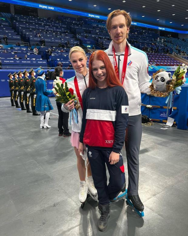 Олександра Трусова на олімпійському турнірі танцювальних пар
