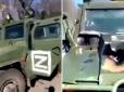 З тією самою буквою Z: Під Харковом підбили ще один російський бронеавтомобіль (відео)