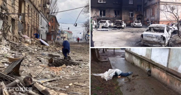 Улицы усеяны трупами, город похож на руины. Во что оккупанты превратили  Мариуполь - видео - Новости Донбасса | Сегодня