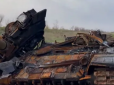 Перетворили на металобрухт: У ЗСУ показали знищений російський танк (відео)