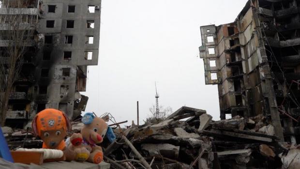 Зруйнований будинок у Бородянці на Київщині
