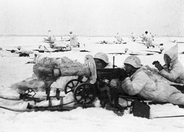 Кулемет "максим" на лінії Маннергейма. Епізод радянсько-фінської війни