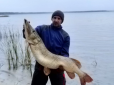 На озері Світязь впіймали щуку рекордних розмірів