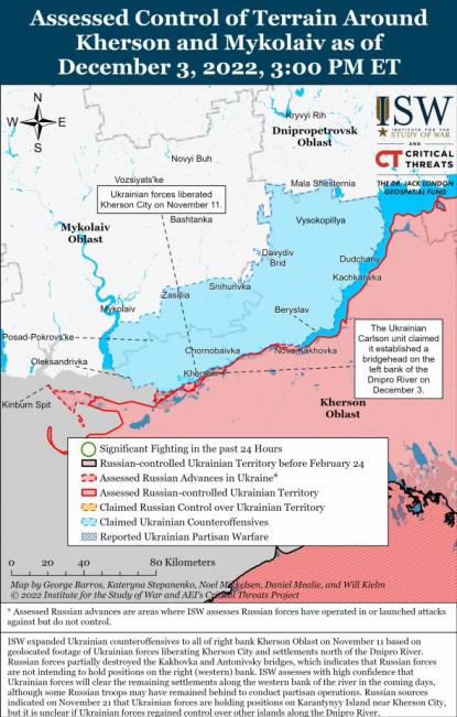 Карта бойових дій на півдні України