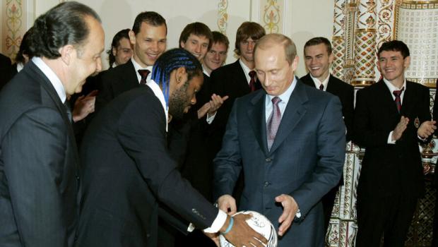 московський ЦСКА на зустрічі з путіним у 2005-му