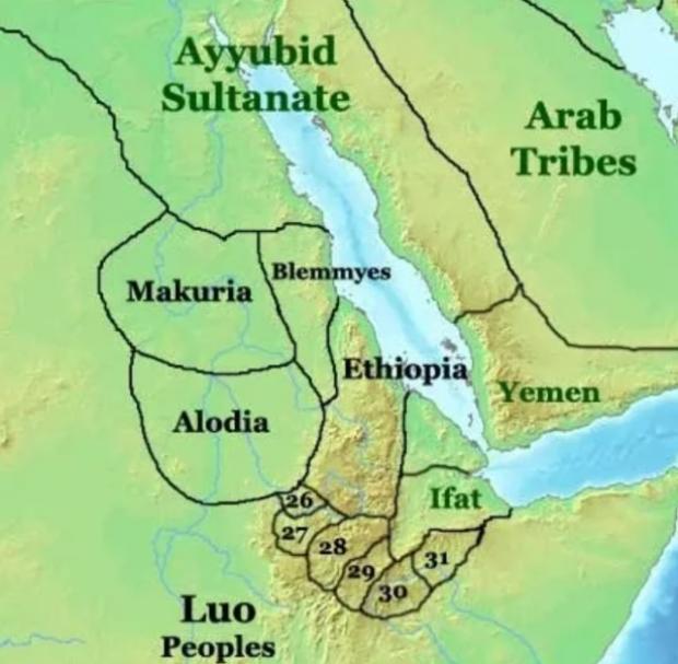 Королівство Макурра знаходилось між християнською Ефіопією та Єгиптом, де з 7 ст. правили мусульмани 