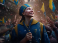 Люди посміхаються, Кремль горить: Штучний інтелект Midjourney показав, як бачить перемогу України у війні (фото)
