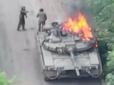 Як українські бійці під Куп'янськом за допомогою БПЛА знищили російський Т-80 (відео)