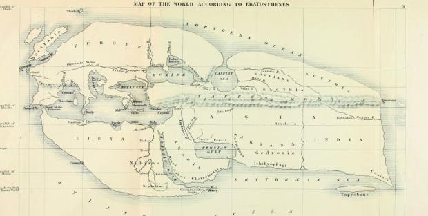 Карта світу Ератосфена, 194 р. до н. е.