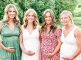 Жінки стверджують, що це для них незвичайний цікавий досвід: У США одночасно завагітніли чотири сестри