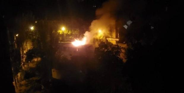 Пожежа в Донецьку, фото