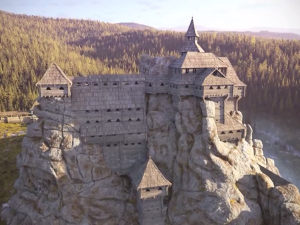 3D-модель міста-фортеці Тустань