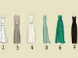 Жіночий психологічний тест:  Виберіть сукню - та дізнайтеся дещо цікаве про себе!