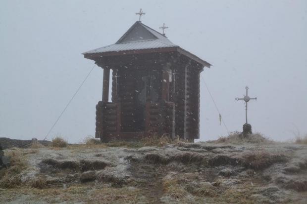 Фото Перший сніг в Карпатах 08 жовтня 2023