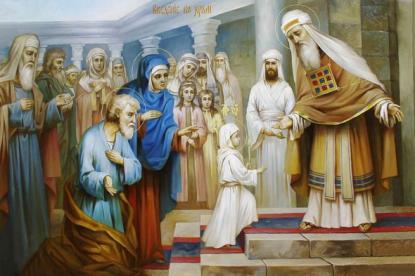 21 листопада - вшановують Введення до храму Пресвятої Богородиці 