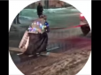 У Львові ухилянт прикинувся бабусею та прив'язав себе до авто, щоб покататись на лижах - покарання не змусило себе чекати (відео)