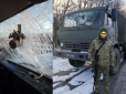 Окупант народився у сорочці: Український FPV-дрон застряг у лобовому склі російської військової вантажівки (фотофакти)
