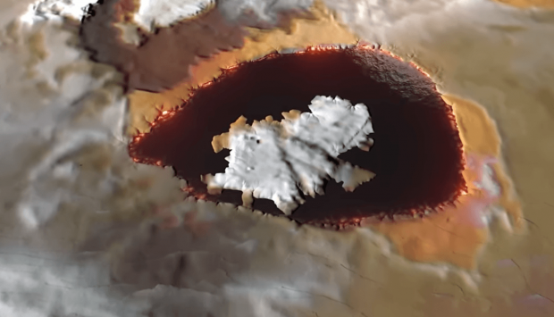 NASA показало лавове озеро на супутнику Юпітера / скріншот з відео NASA