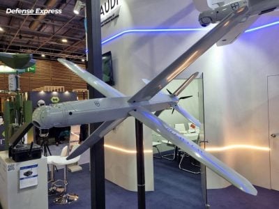 На оборонній виставці Eurosatory 2024 був продемонстрований український дрон-камікадзе Mace/ фото Defence Express