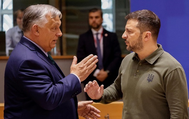 Віктор Орбан і Володимир Зеленський на Саміті ЄС 27 червня