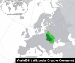 Розташування Королівства Руського в 13–14 століттях