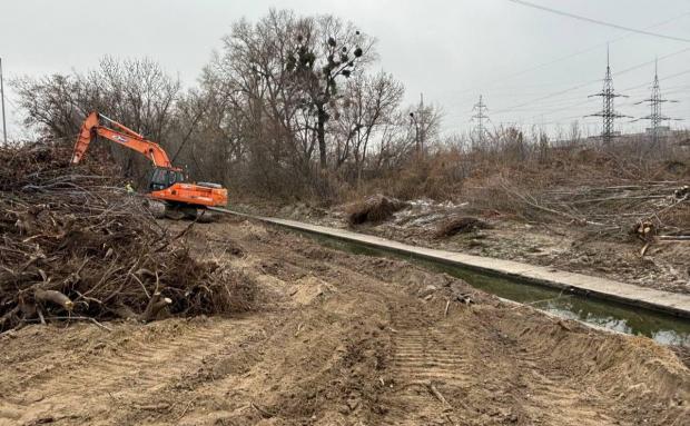 Розчищення русла. Фото: КП «Плесо»