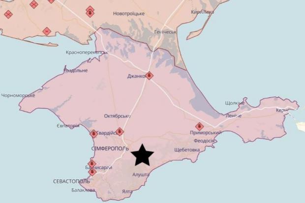Перевальне (позначене зіркою)