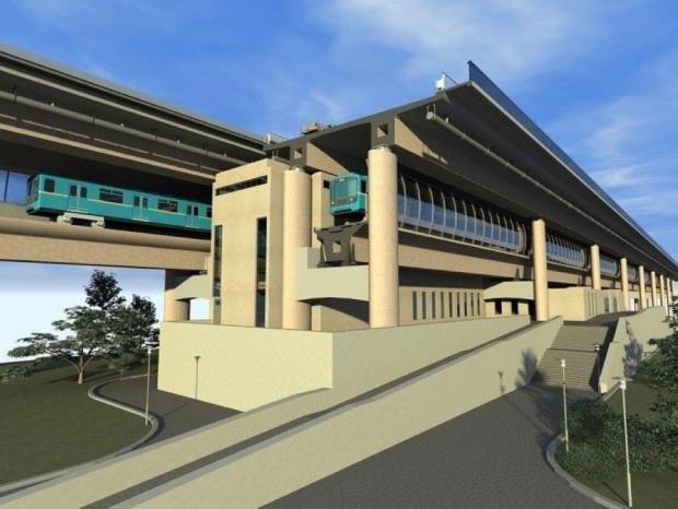 Проект однієї зі станцій на Подільському мостовому переході