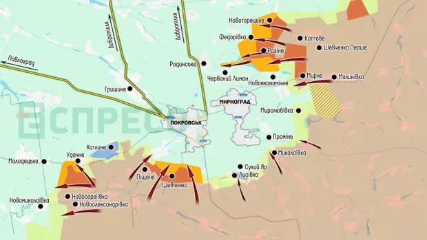 Карта бойових дій за 12-19 липня