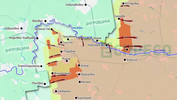 Карта бойових дій за 26 липня – 2 серпня