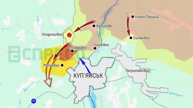 Карта бойових дій за 2-9 серпня