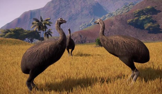 Слонові птахи не були хижаками / скриншот з гри Jurassic World Evolution