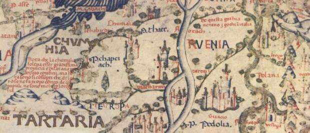 Манкермен / Фрагмент мапи світу венеціанця Фра Мавро, 1459 рік