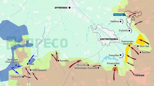 Карта бойових дій за 16-26 вересня