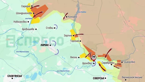 Карта бойових дій за 16-26 вересня