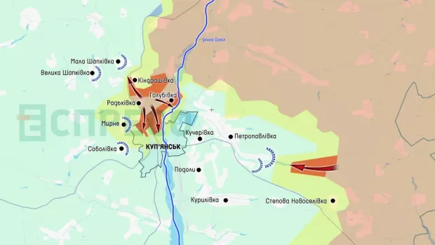 Карта бойових дій за 16-26 вересня