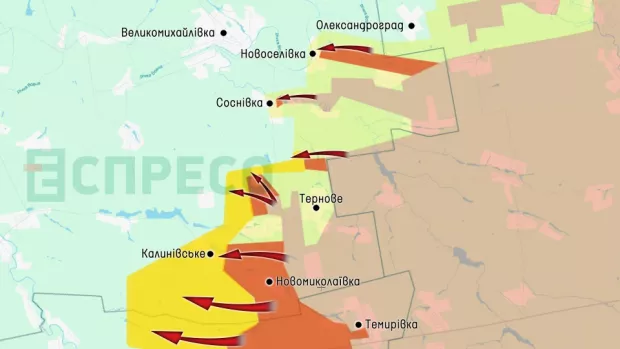 Карта бойових дій за 16-26 вересня