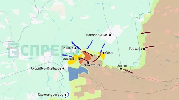 Карта бойових дій за 16-26 вересня