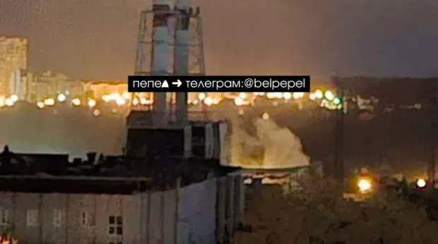 Пожежа на електропідстанції "Луч" У Бєлгороді, Фото з соцмереж