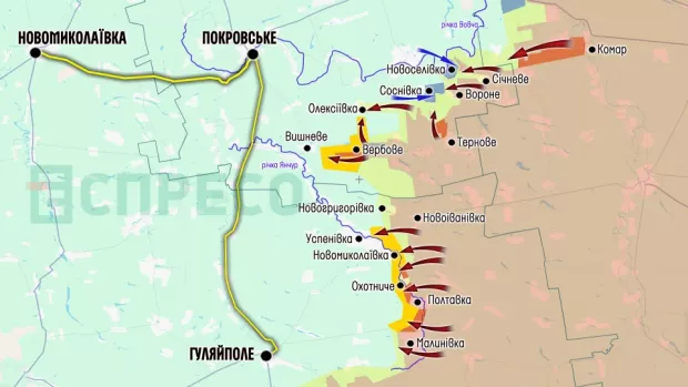 Карта бойових дій за 11-18 жовтня