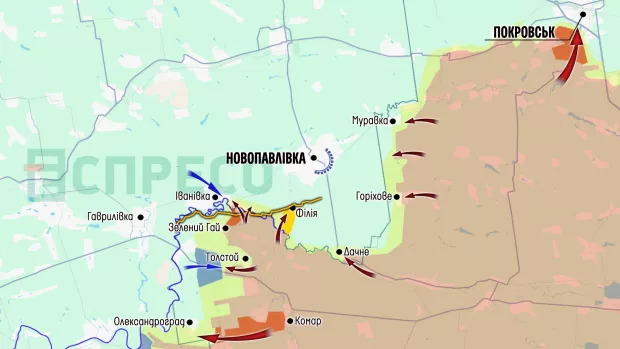 Карта бойових дій за 11-18 жовтня