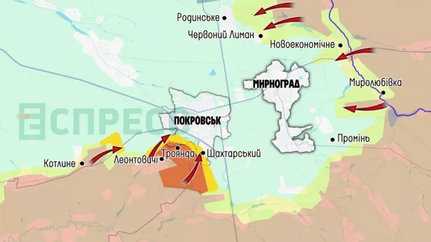 Карта бойових дій за 11-18 жовтня