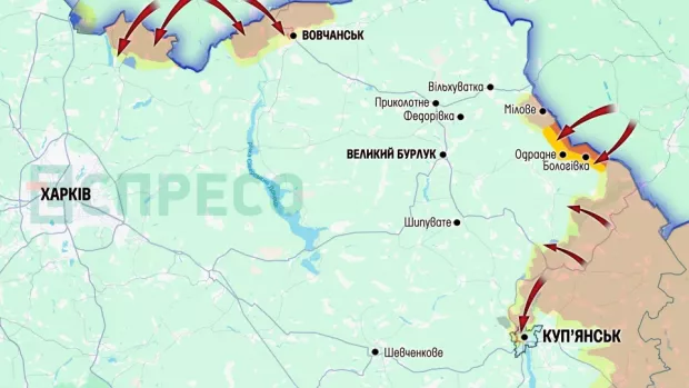 Карта бойових дій за 18-25 жовтня