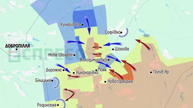 Карта бойових дій за 18-25 жовтня